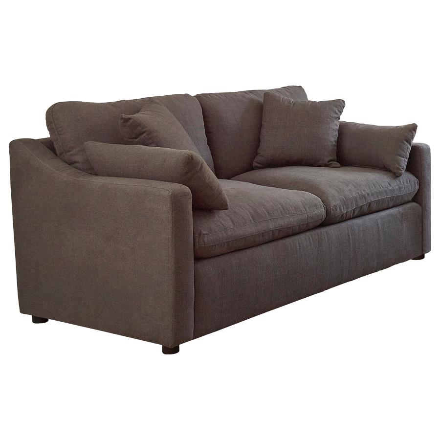 (image for) Contrary Upholstered Reversible Cushion Loveseat Charcoal