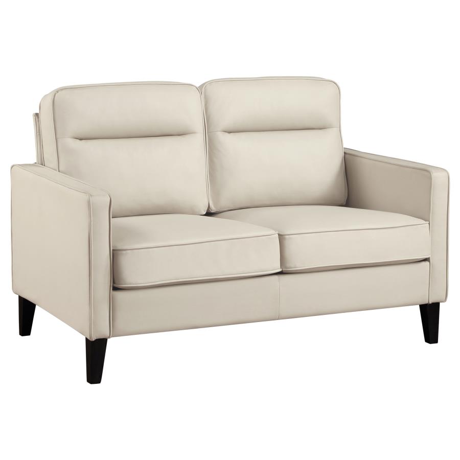 (image for) Jonah Upholstered Track Arm Loveseat Ivory