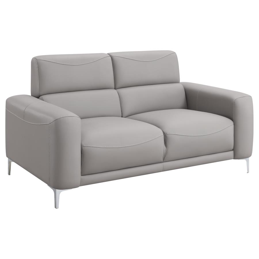 (image for) Glenmark Upholstered Track Arm Loveseat Taupe