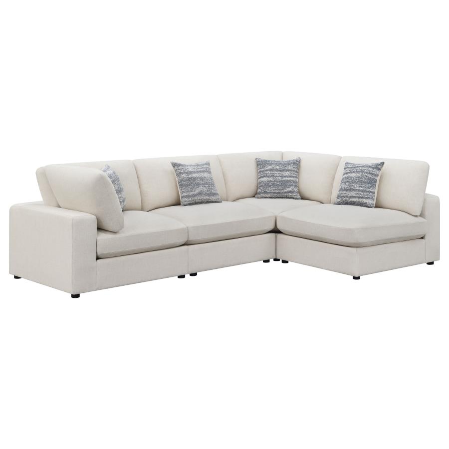 (image for) Serene 4-piece Upholstered Modular Sectional Sofa Beige