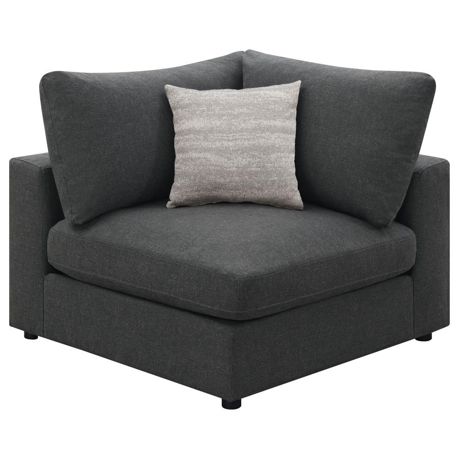 (image for) Serene Upholstered Corner Charcoal