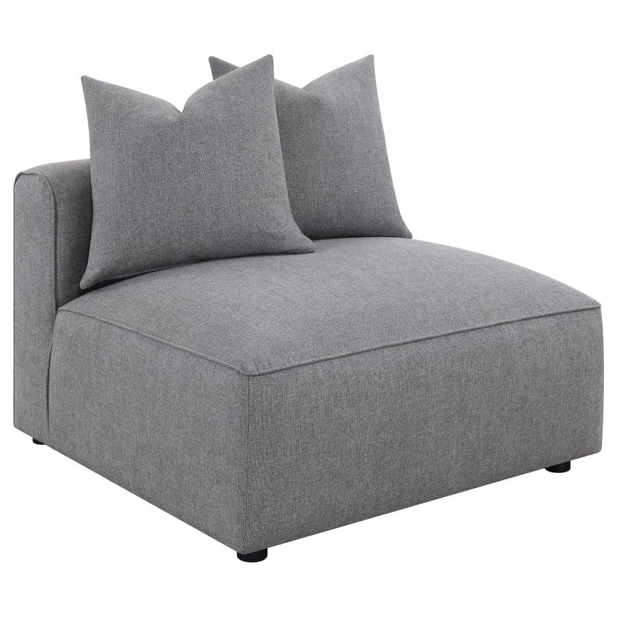 (image for) Jennifer Upholstered Armless Chair Grey