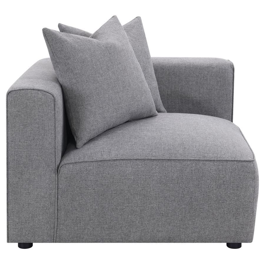 (image for) Jennifer Upholstered Corner Chair Grey