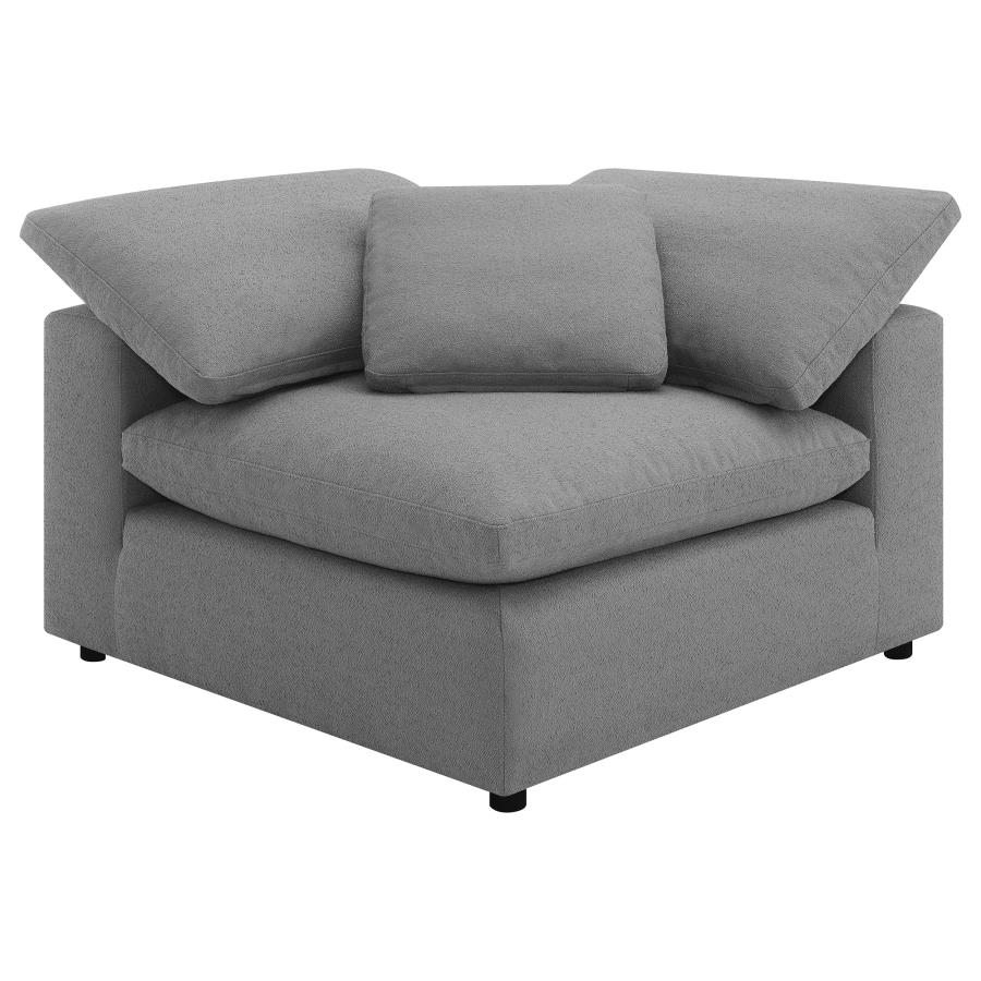 (image for) Raleigh Boucle Upholstered Corner Chair Grey