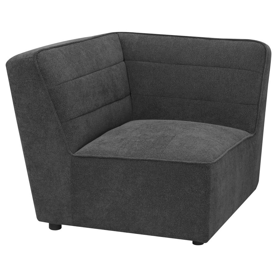 (image for) Sunny Upholstered Corner Chair Dark Charcoal