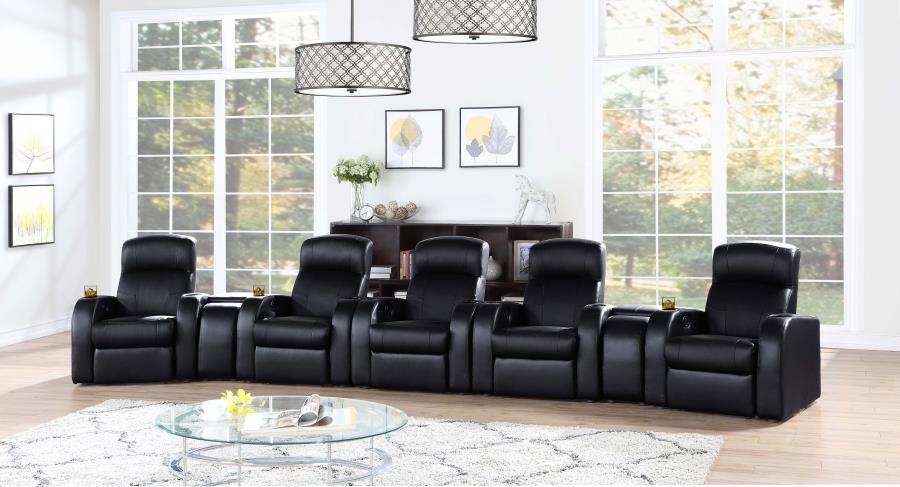 (image for) Cyrus 7-piece Upholstered Home Theater Seating