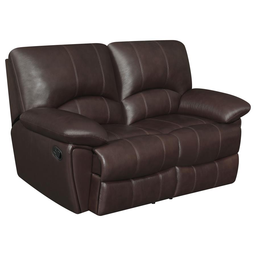 (image for) Clifford Pillow Top Arm Motion Loveseat Chocolate