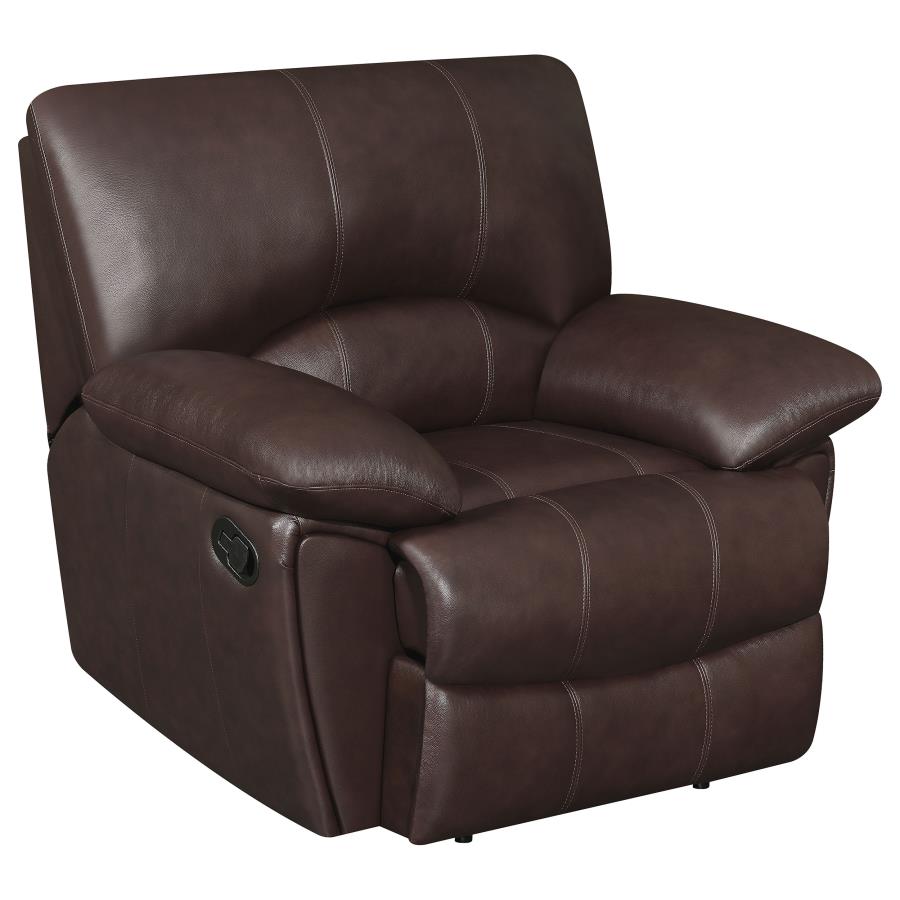 (image for) Clifford Pillow Top Arm Recliner Chocolate