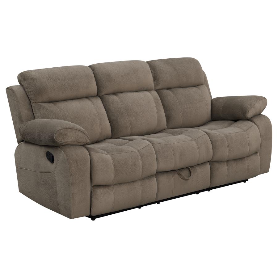 (image for) Myleene Upholstered Padded Arm Motion Sofa Mocha