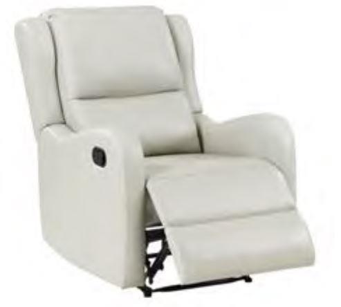 (image for) Kelsey Upholstered English Arm Recliner Chair Ivory