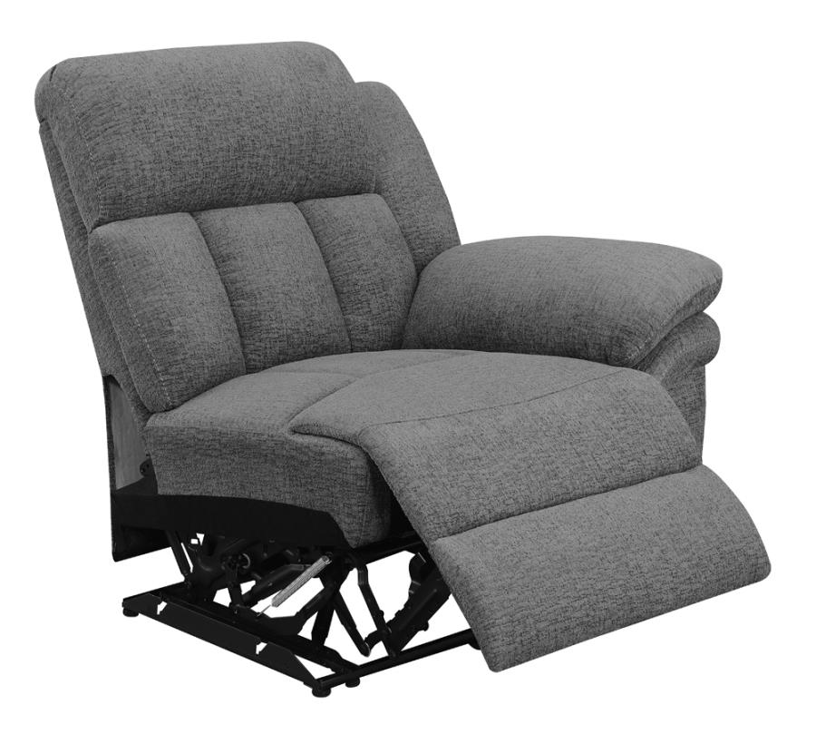 (image for) Bahrain Upholstered RAF Recliner Charcoal