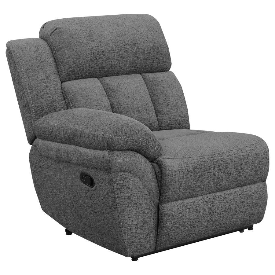 (image for) Bahrain Upholstered Motion Loveseat Charcoal