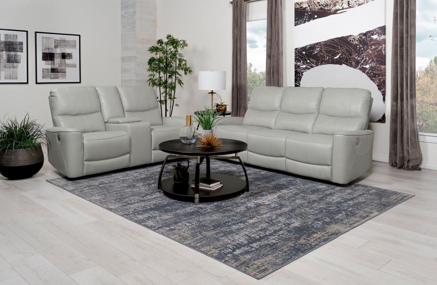 (image for) Greenfield 2-piece Power Reclining Sofa Set Ivory