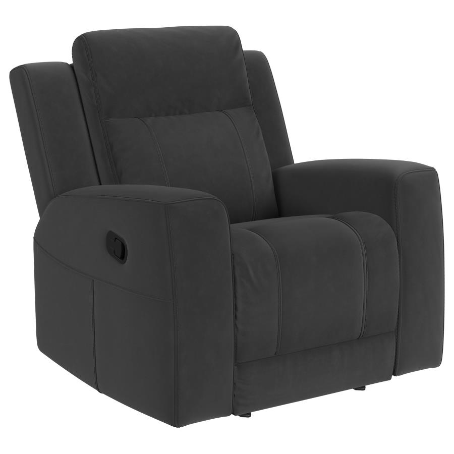 (image for) Brentwood Upholstered Recliner Chair Dark Charcoal