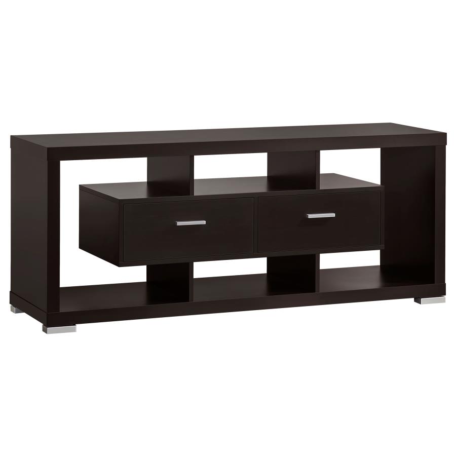 (image for) Darien 2-drawer Engineered Wood 59" TV Stand Cappuccino