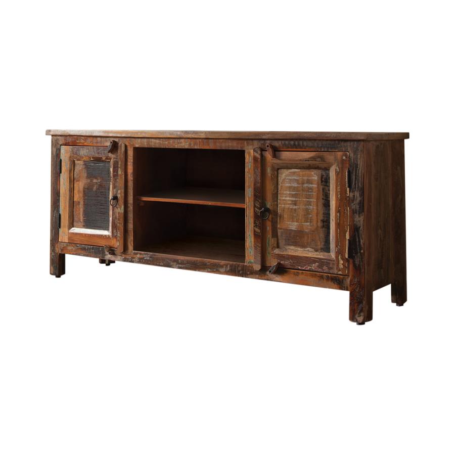 (image for) Genesis 2-door TV Console Reclaimed Wood