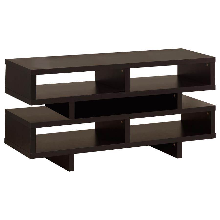 (image for) Parker 2-tier Engineered Wood 48" TV Stand Cappuccino