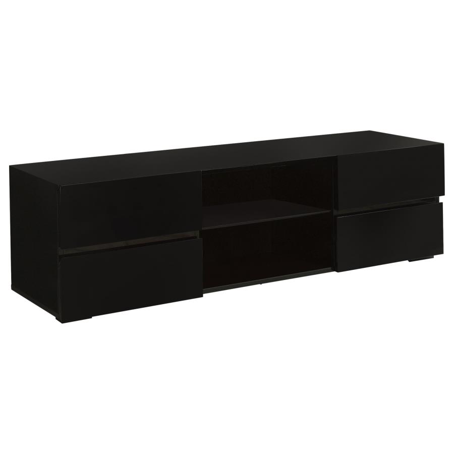 (image for) Anthony 4-drawer TV Console Glossy Black