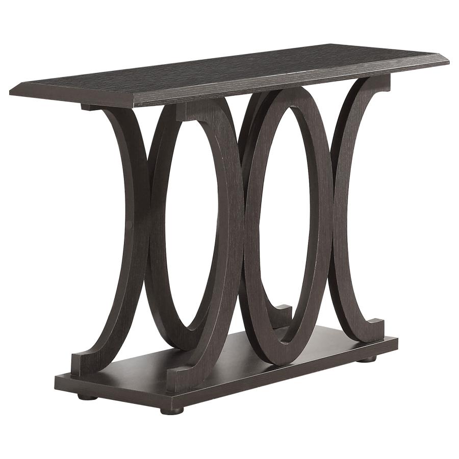 (image for) Shelly Engineered Wood Entryway Console Table Cappuccino