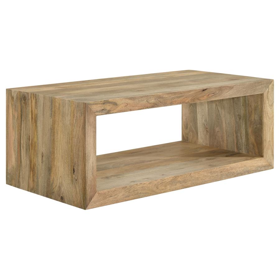 (image for) Benton Rectangular Solid Wood Coffee Table Natural