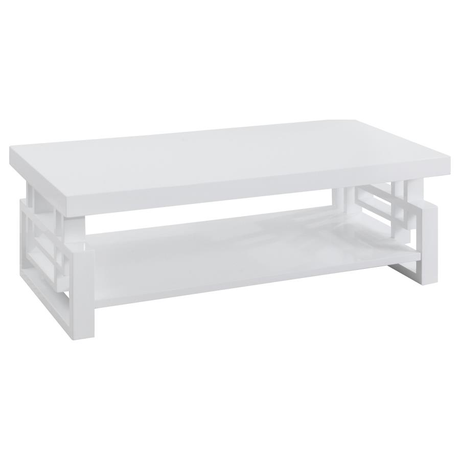 (image for) Schmitt Rectangular Coffee Table White High Gloss