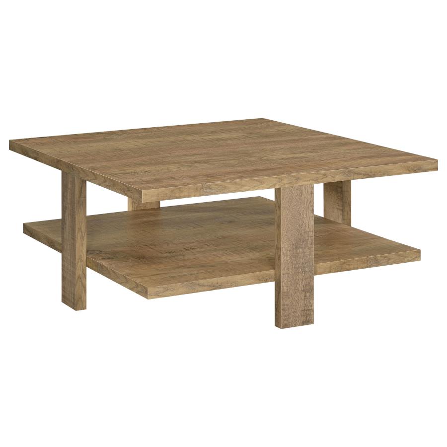 (image for) Dawn Square Engineered Wood Coffee Table Mango Brown