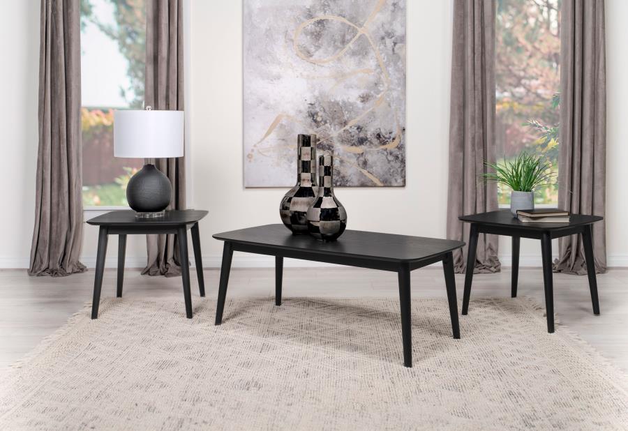 (image for) Radley 3-piece Rectangular Coffee Table Set Black