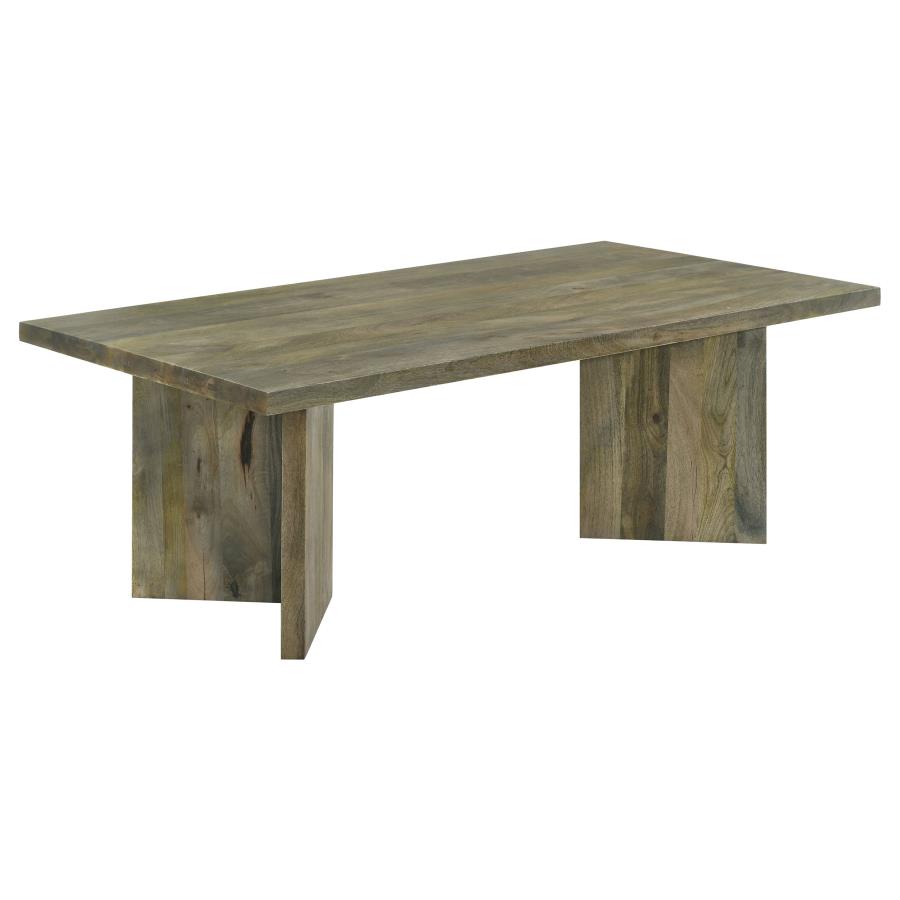 (image for) Andando Rectangular Solid Wood Coffee Table Mango Brown