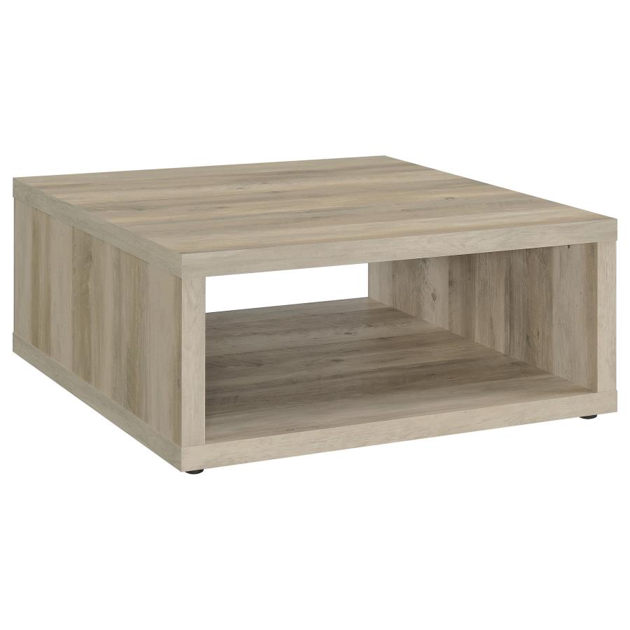 (image for) Frisco Square Engineered Wood Coffee Table Distressed Pine