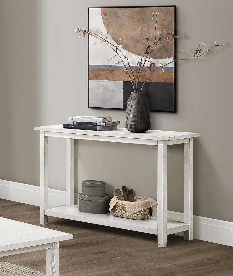 (image for)  Payne Wood Entryway Sofa Console Table White