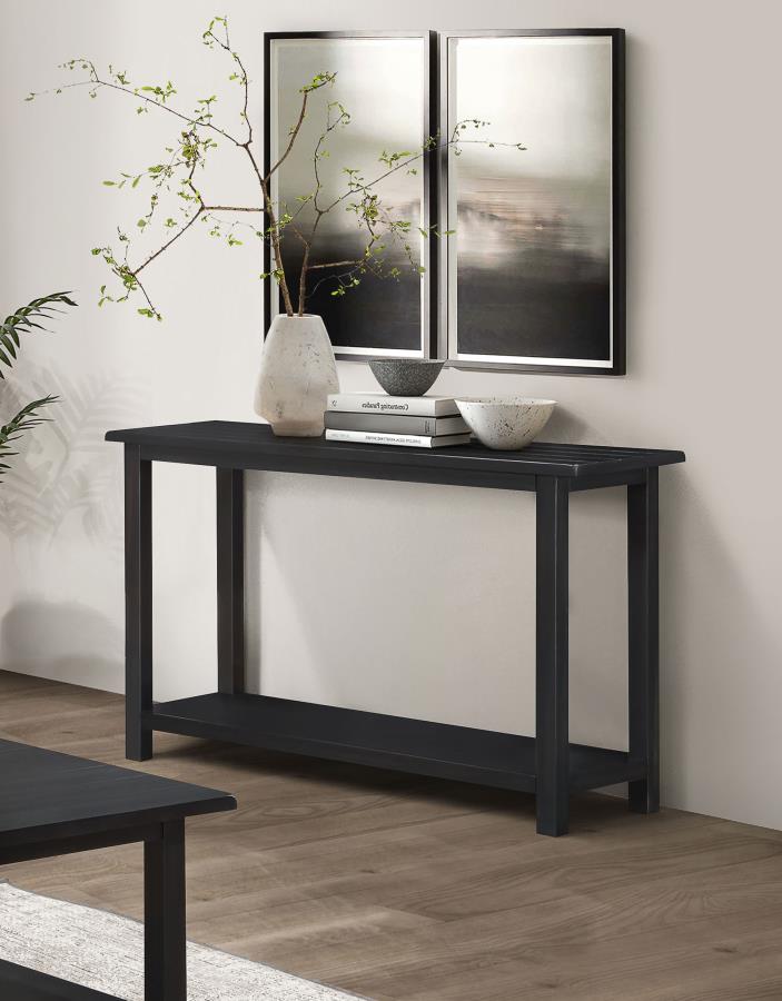 (image for)  Payne Wood Entryway Sofa Console Table Java