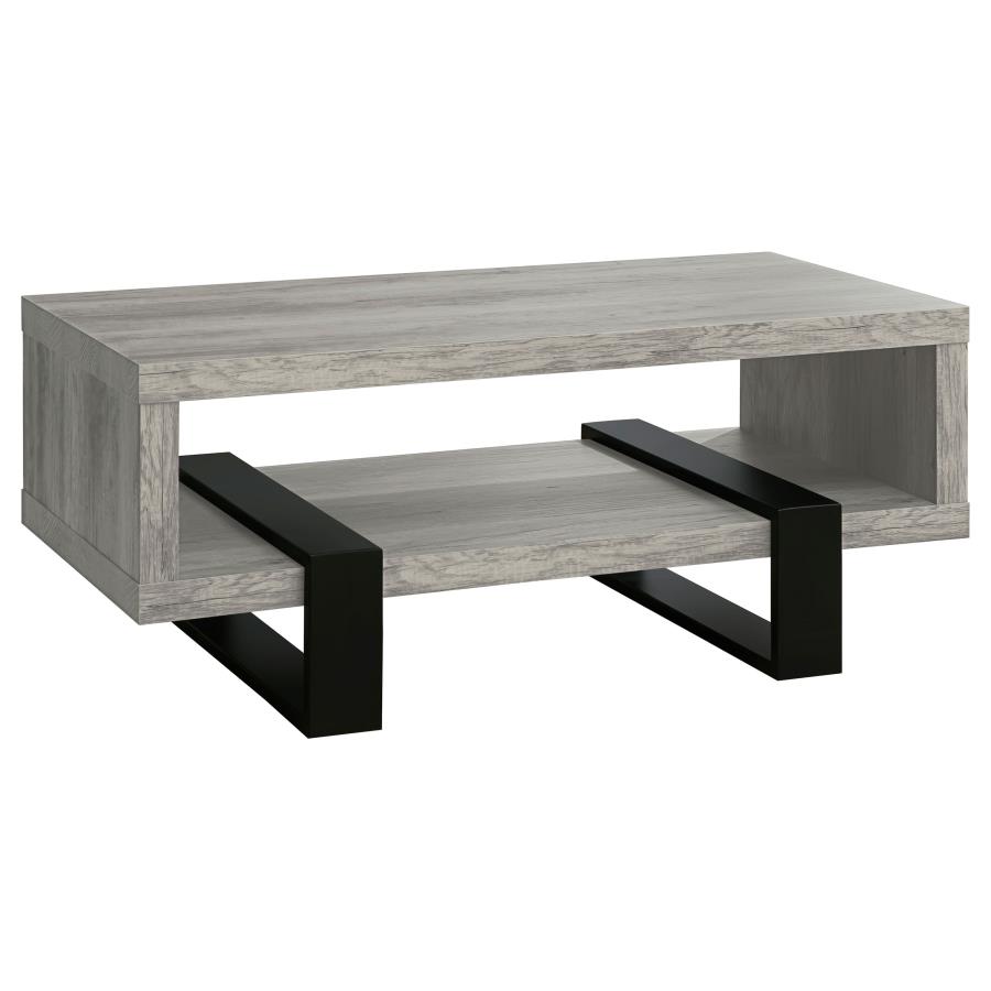 (image for) Dinard Engineered Wood Coffee Table Grey Driftwood