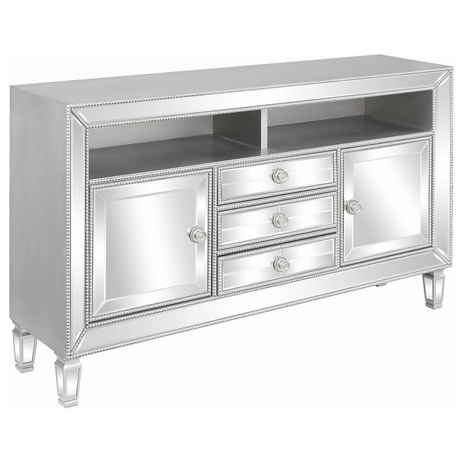 (image for) 3-drawer TV Console Metallic Platinum