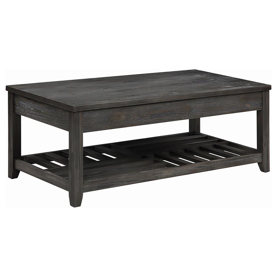 (image for) Cliffview Rectangular Wood Lift Top Coffee Table Grey