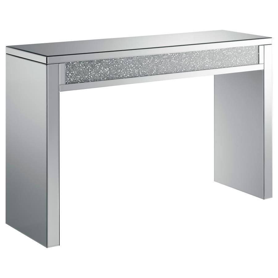 (image for) Gillian Mirrored Acrylic Entryway Console Table Silver