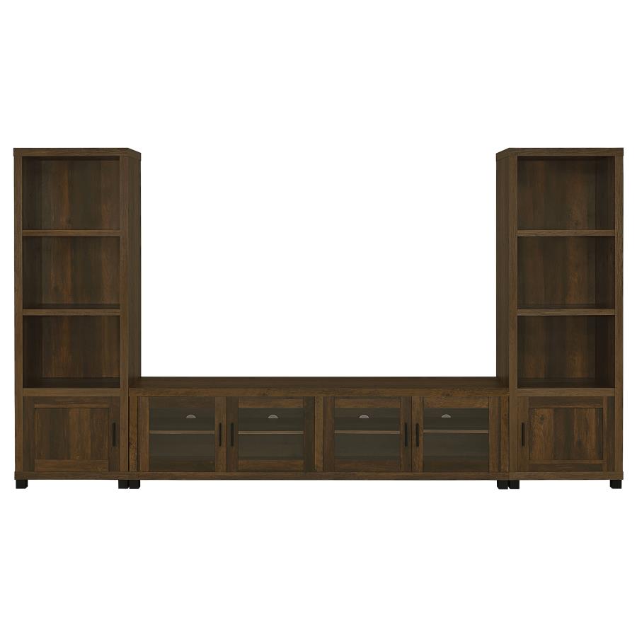 (image for) Sachin 3-piece 79" TV Entertainment Center Dark Pine