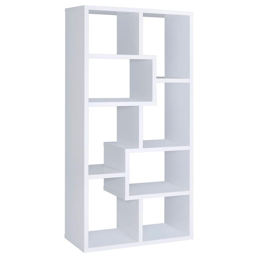 (image for) Theo 71-inch 6-shelf Bookshelf White