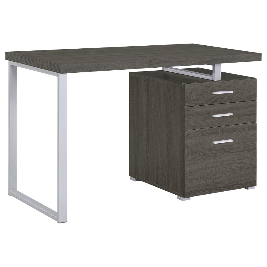 (image for) Brennan 47-inch 3-drawer Office Computer Desk Weathered Grey