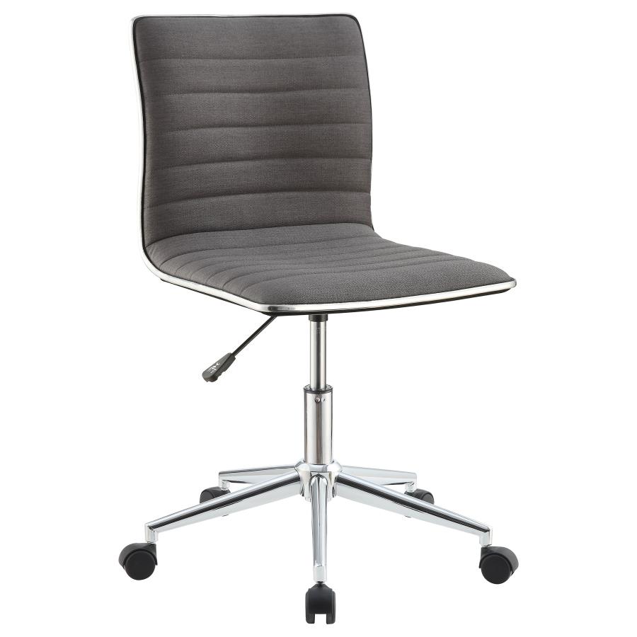 (image for) Chryses Upholstered Adjustable Home Office Desk Chair Grey