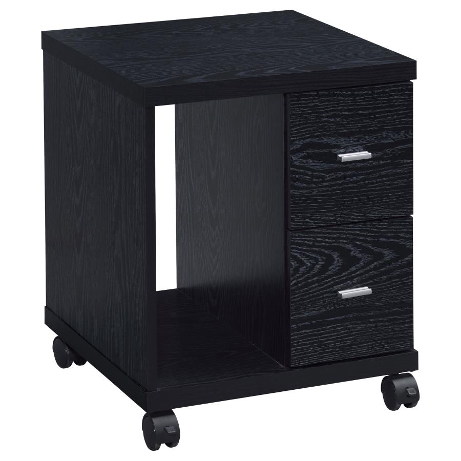 (image for) Russell 2-drawer CPU Stand Black Oak