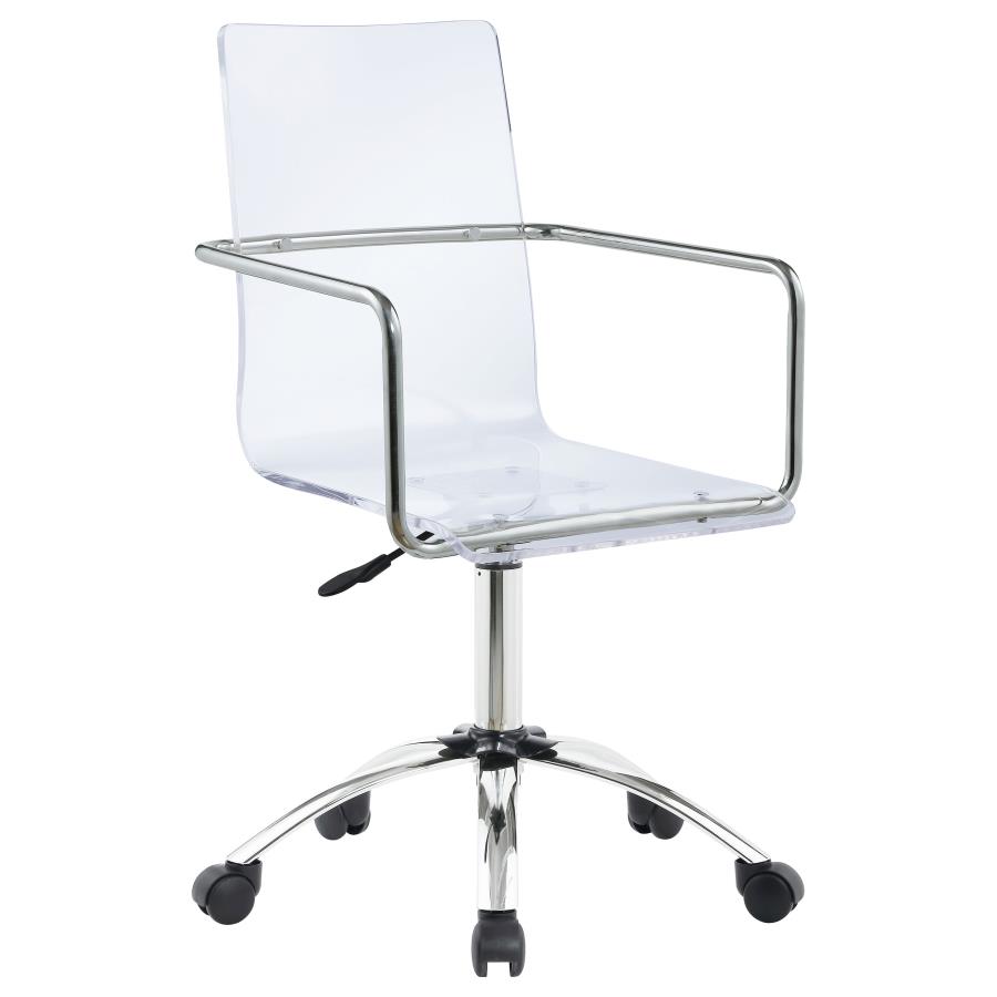 (image for) Amaturo Acrylic Adjustable Home Office Desk Chair Clear