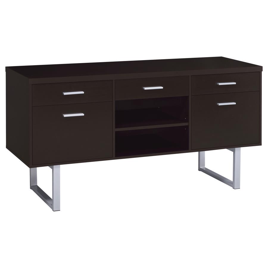 (image for) Lawtey 5-drawer Home Office Storage Credenza Cappuccino