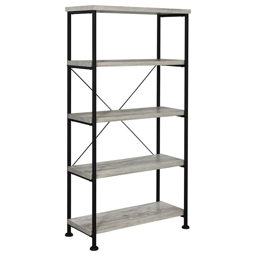 (image for) Analiese 63-inch 4-shelf Bookshelf Grey Driftwood