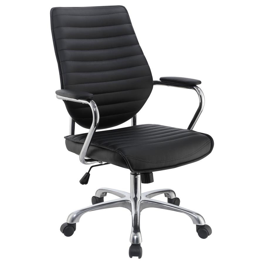 (image for) Chase Upholstered Adjustable Home Office Desk Chair Black