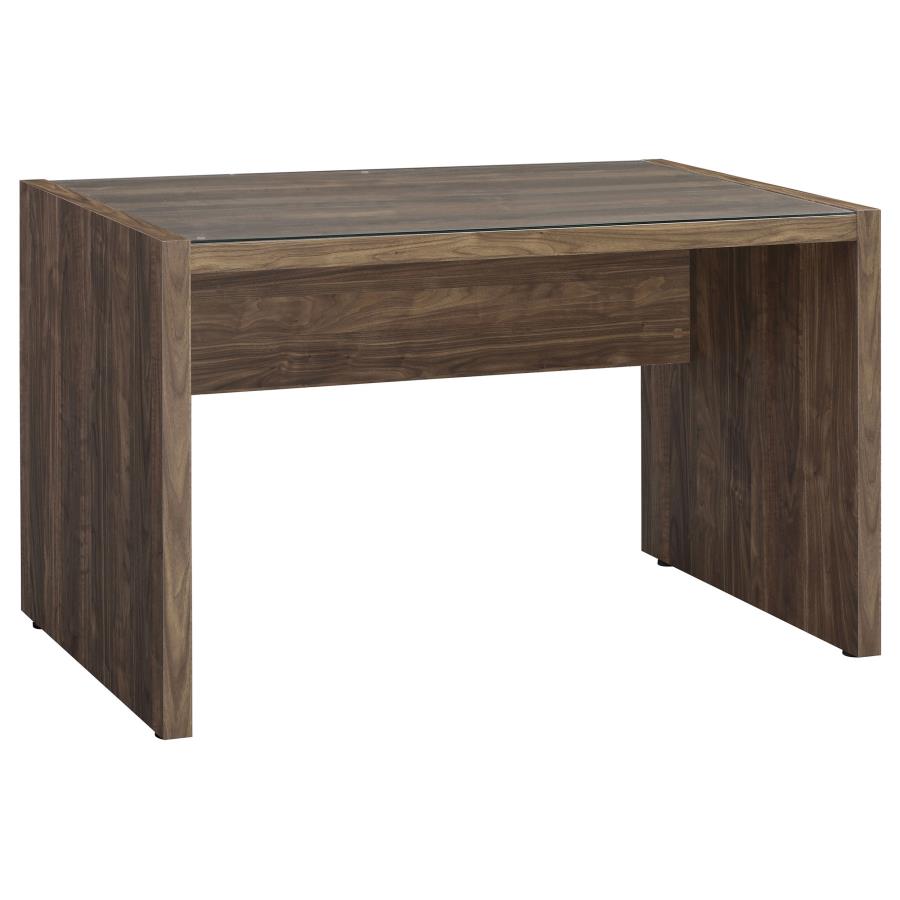 (image for) Luetta 48-inch Rectangular Writing Desk Aged Walnut