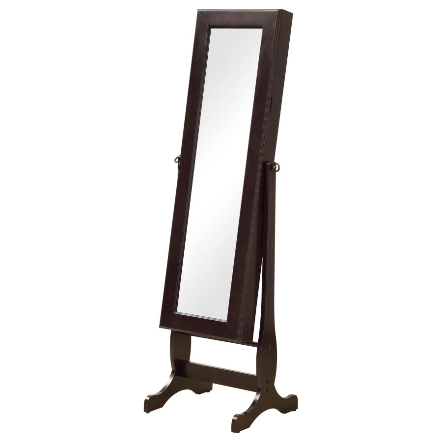 (image for) Batista Cheval Mirror with Jewelry Storage Cappuccino