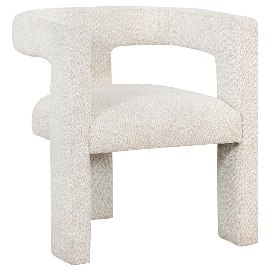 (image for) Petra Boucle Upholstered Accent Side Chair White