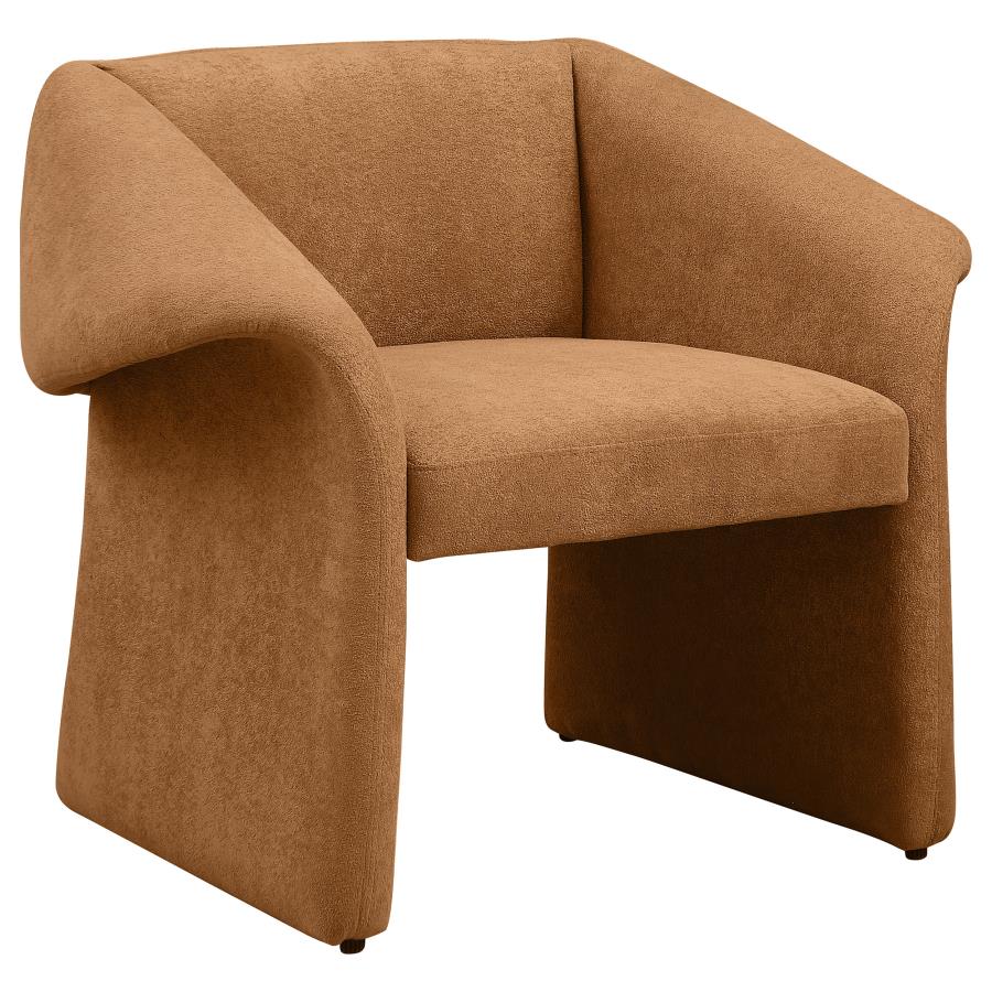 (image for) Ramsey Upholstered Sloped Arm Accent Chair Honey