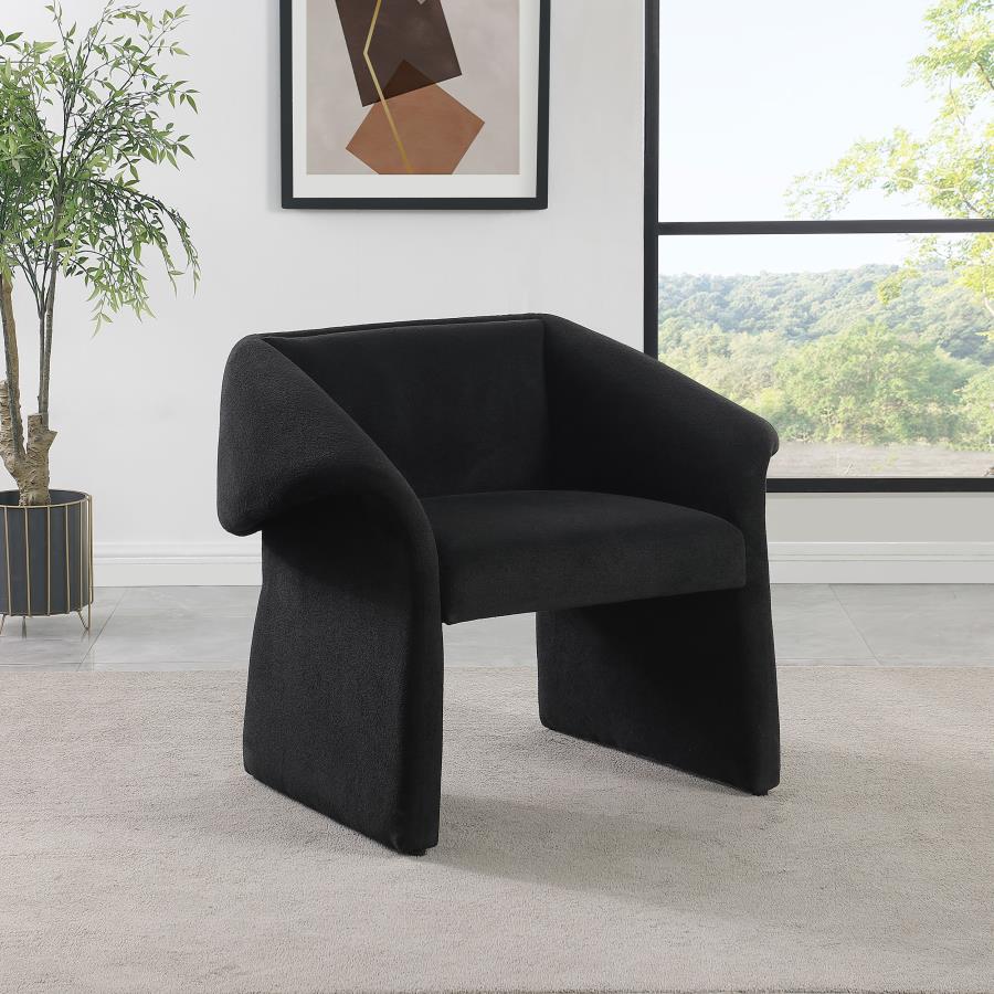 (image for) Ramsey Upholstered Sloped Arm Accent Chair Black