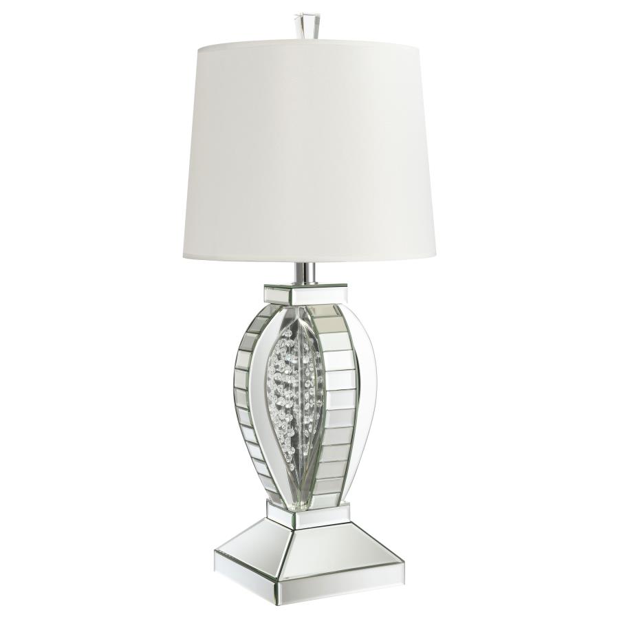 (image for) Klein 31-inch Empire Mirrored Acrylic Table Lamp Silver